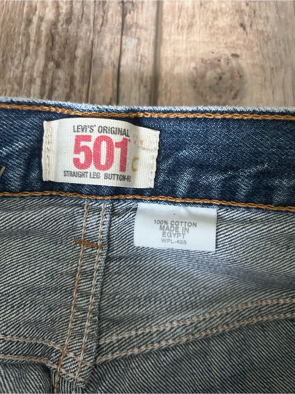 Levi's 501 Original Fit Men's Medium Blue Straight-Leg Jeans Size 29x30 - Picture 10 of 11